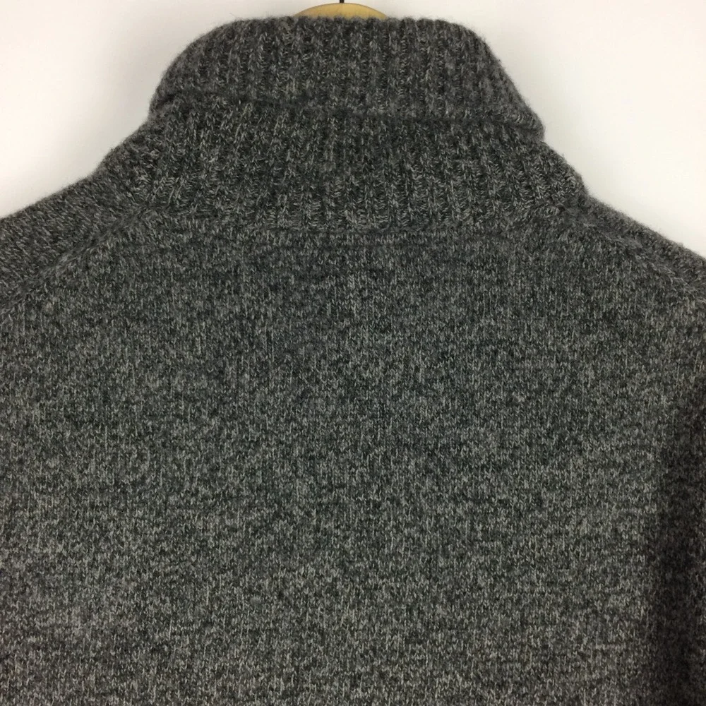 Hudson North Sweater Mens Small Wool Blend Shawl Collar Long Sleeve Grey Outdoor - Picture 12 of 16